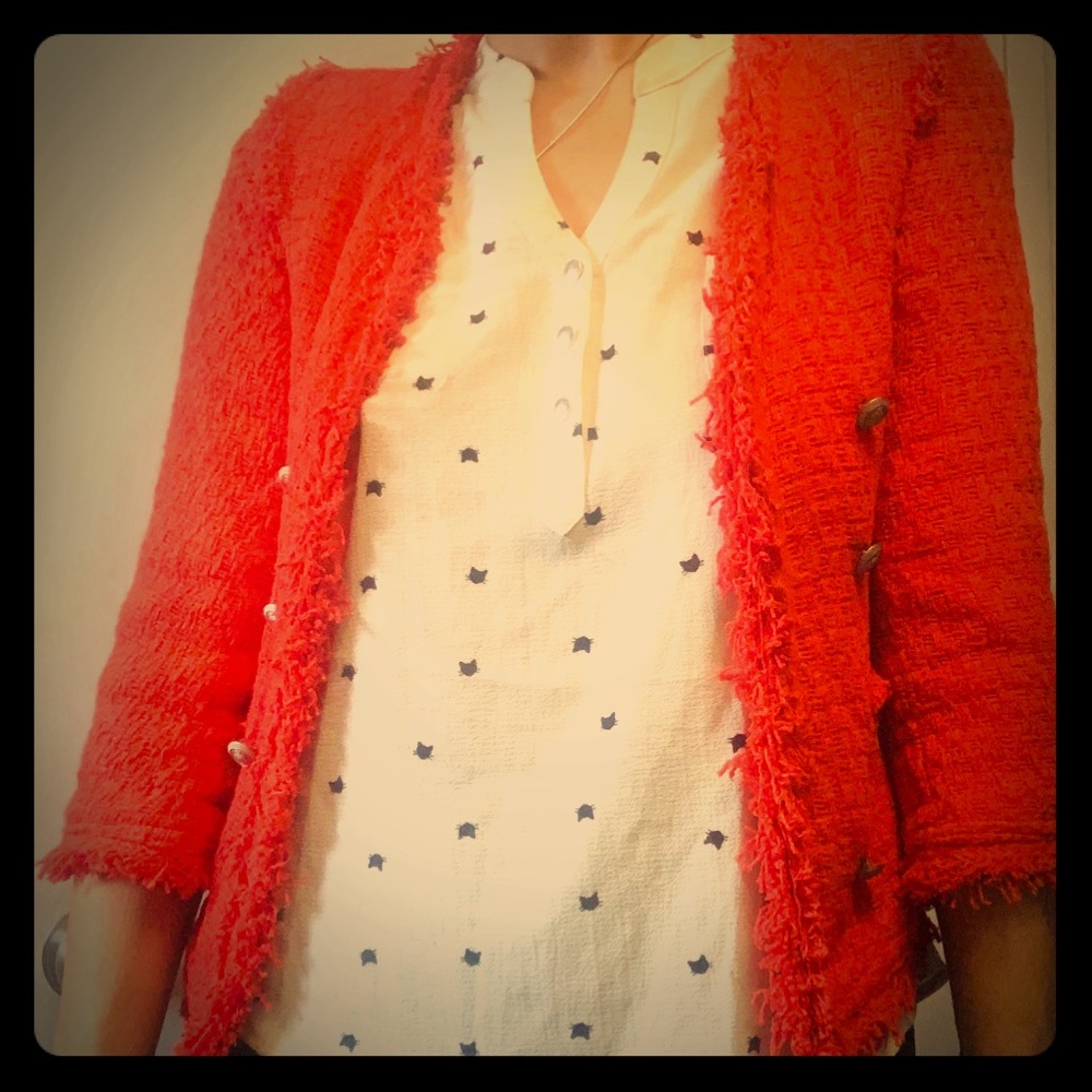 WDNY red fringe blazer